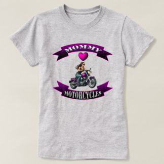 ママはバイクが大好き Tシャツ