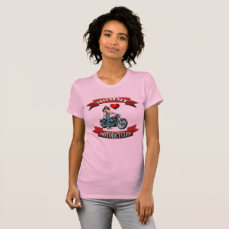 ママはバイクが好き Tシャツ