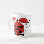 ママはパンクを起こさなかった コーヒーマグカップ (正面左)