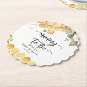 ママはビーのまわりにシャワー ペーパーコースター (アングル)