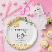 ママはビーのまわりにシャワー ペーパープレート (パーティー)