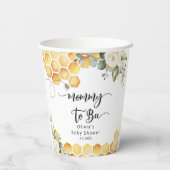 ママはビーのまわりにシャワー 紙コップ (裏面)