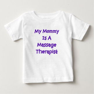 ママはマッサージセラピストベビーTシャツ ベビーTシャツ