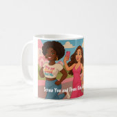 ママは休憩マグが必要 コーヒーマグカップ (正面左)