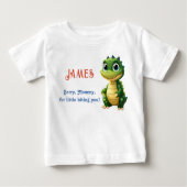 ママは噛んでごめんなさい名前をカスタムする ベビーTシャツ (正面)