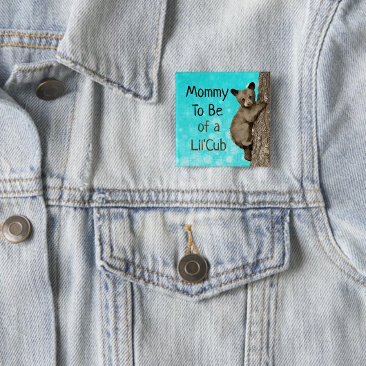 ママは小さな赤ちゃんシャワーの状態になる 缶バッジ (インサイチュ)