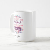 ママは年を取らないだけ愛を集める コーヒーマグカップ (正面左)