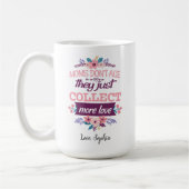 ママは年を取らないだけ愛を集める コーヒーマグカップ (左)