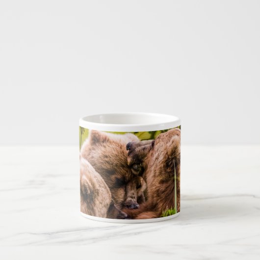 ママは彼女の2つの子供を看護するクラーク湖ナシア エスプレッソカップ (正面)