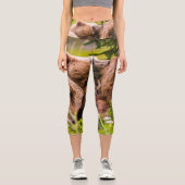 ママは彼女の2つの子供を看護するクラーク湖ナシア カプリレギンス (正面)