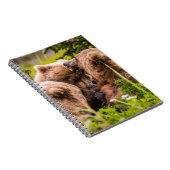 ママは彼女の2つの子供を看護するクラーク湖ナシア ノートブック (右側)