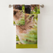 ママは彼女の2つの子供を看護するクラーク湖ナシア バスタオルセット (インサイチュ)