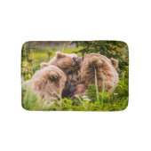 ママは彼女の2つの子供を看護するクラーク湖ナシア バスマット (正面)