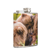 ママは彼女の2つの子供を看護するクラーク湖ナシア フラスク (右)