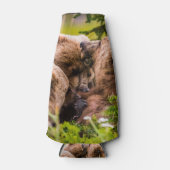 ママは彼女の2つの子供を看護するクラーク湖ナシア ボトルクーラー (正面)