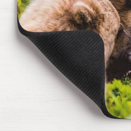 ママは彼女の2つの子供を看護するクラーク湖ナシア マウスパッド (コーナー)