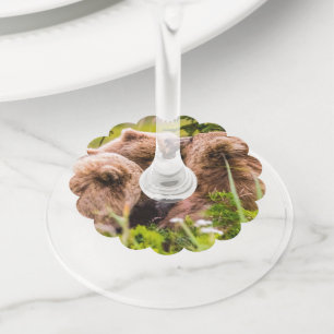 ママは彼女の2つの子供を看護するクラーク湖ナシア ワイングラスタグ