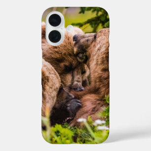 ママは彼女の2つの子供を看護するクラーク湖ナシア iPhone 16ケース