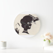 ママは得新品の櫛 ラージ壁時計 (ホーム)