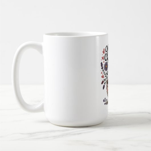ママは愛で動く コーヒーマグカップ (左)