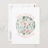 ママは母の日のはがき ポストカード (正面/裏面)