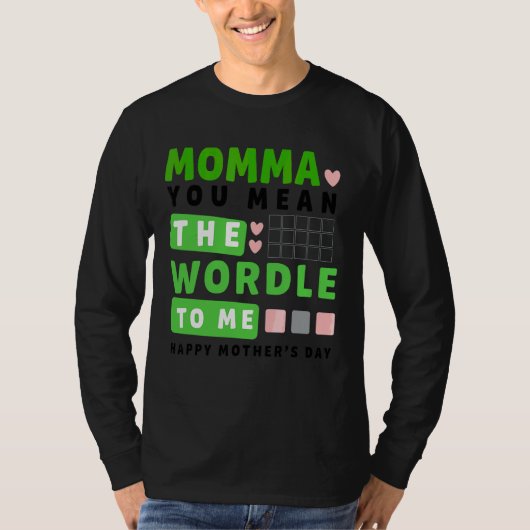 ママは母の日の幸せな世界 Tシャツ (正面)