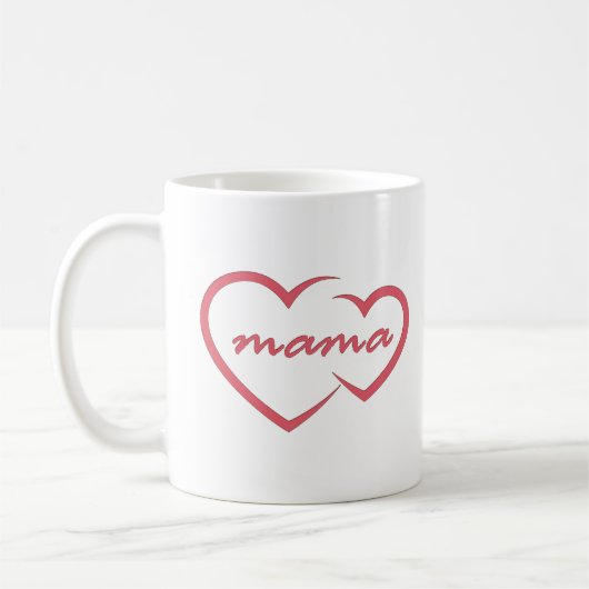 ママは母の日の贈り物を愛し最高のている母の日の贈り物 コーヒーマグカップ (左)