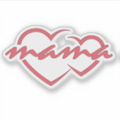 ママは母の日の贈り物を愛し最高のている母の日の贈り物 シール (正面)