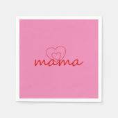 ママは母の日の贈り物を愛し最高のている母の日の贈り物 スタンダードカクテルナプキン (正面)