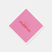 ママは母の日の贈り物を愛し最高のている母の日の贈り物 スタンダードカクテルナプキン (角)