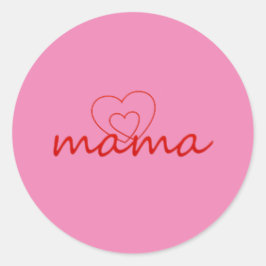 ママは母の日の贈り物を愛し最高のている母の日の贈り物 ラウンドシール