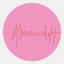 ママは母の日の贈り物を愛し最高のている母の日の贈り物 ラウンドシール