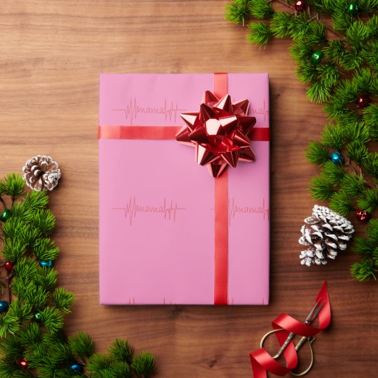 ママは母の日の贈り物を愛し最高のている母の日の贈り物 ラッピングペーパー (クリスマスギフト)