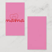 ママは母の日の贈り物を愛し最高のている母の日の贈り物 名刺 (正面/裏面)