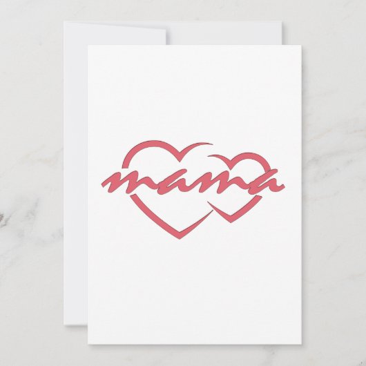 ママは母の日の贈り物を愛し最高のている母の日の贈り物 招待状 (正面)