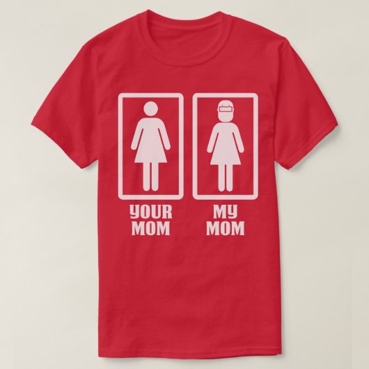 ママは溶接工 私のママは溶接工 溶接工ママの誇り Tシャツ (デザイン正面)