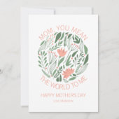 ママは私にとって世界の母のデイカード カード (正面)