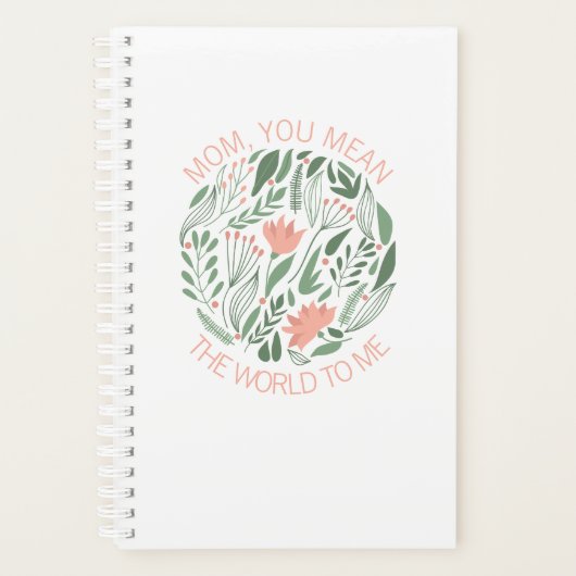 ママは私にとって世界の母の日のプランナー プランナー手帳 (正面)