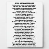 ママは私にドードナイト詩を疲れさせる フォトプラーク (正面)