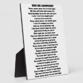 ママは私にドードナイト詩を疲れさせる フォトプラーク (側面)