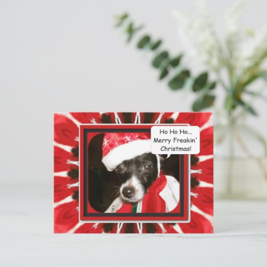 ママは私に服を着メリーて、クリスマス シーズンポストカード (スタンド正面)