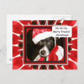 ママは私に服を着メリーて、クリスマス シーズンポストカード (正面/裏面)