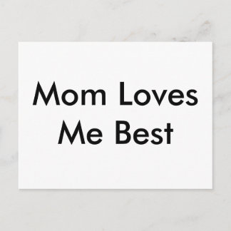 ママは私のカードを最高の愛している ポストカード