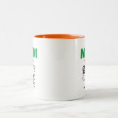 ママは私のスーパーヒーロー ツートーンマグカップ (中央)
