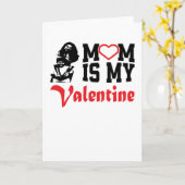 ママは私のバレンタイン - 引用 | バレンタインデー カード (黄色い花)