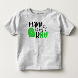 ママは私のブーのハロウィーンの幼児Tシャツ トドラーTシャツ