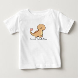 ママは私の安全な場所 ベビーTシャツ