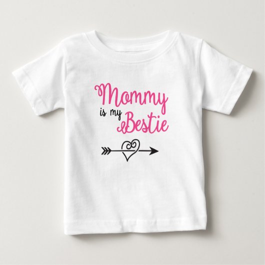 ママは私の悩みの種 ベビーTシャツ (正面)