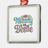 ママは私の悩みの種 メタルオーナメント (左)