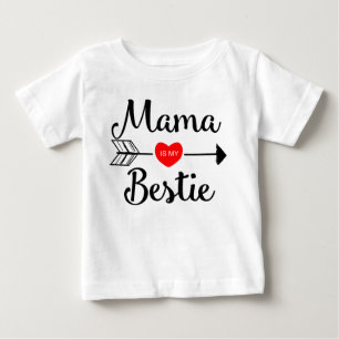ママは私のbestieです ベビーTシャツ